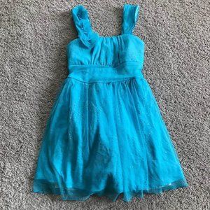 Amy’s Closet girls size 7 sleeveless blue dress